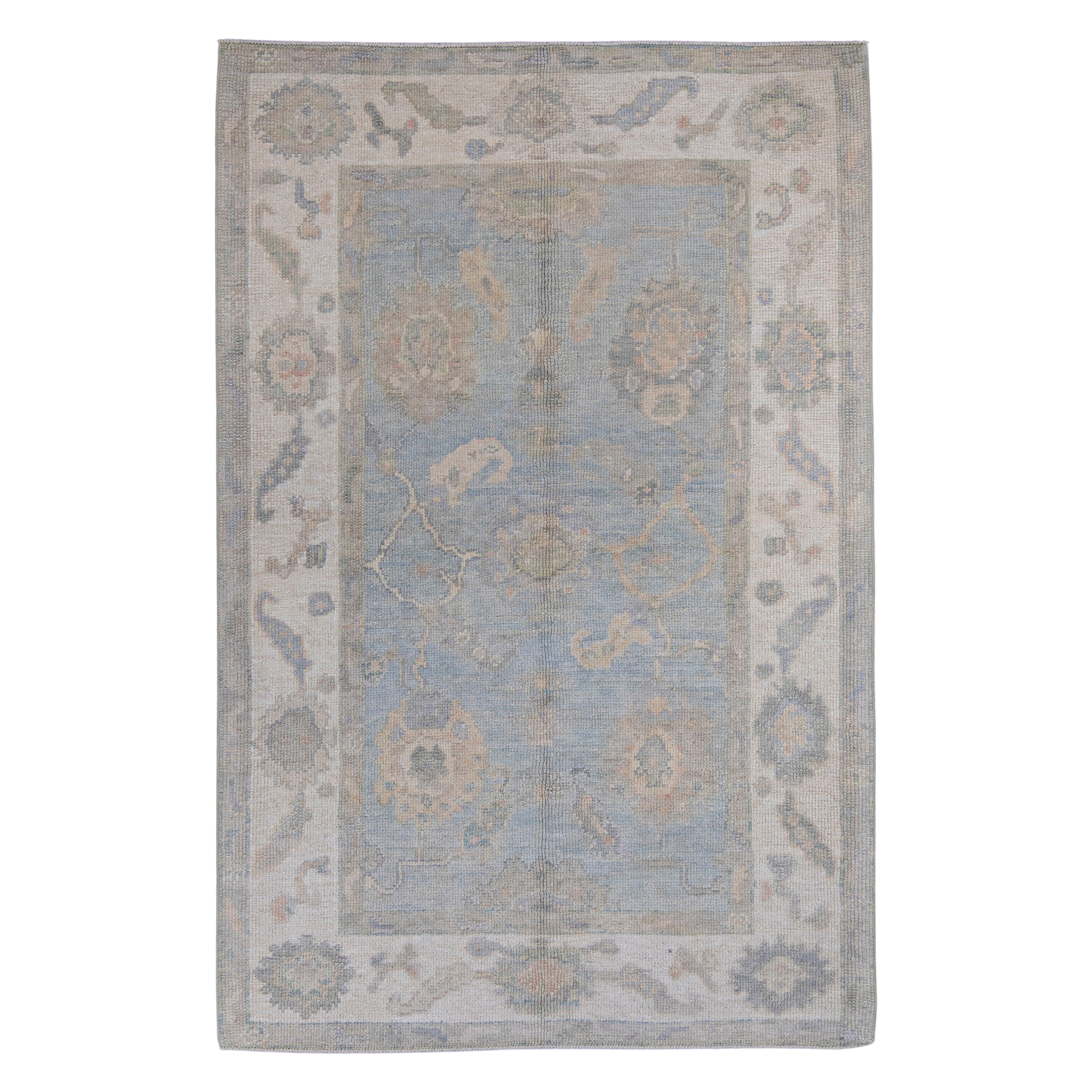 Alfombra turca Oushak 4' x 6'1" #16574