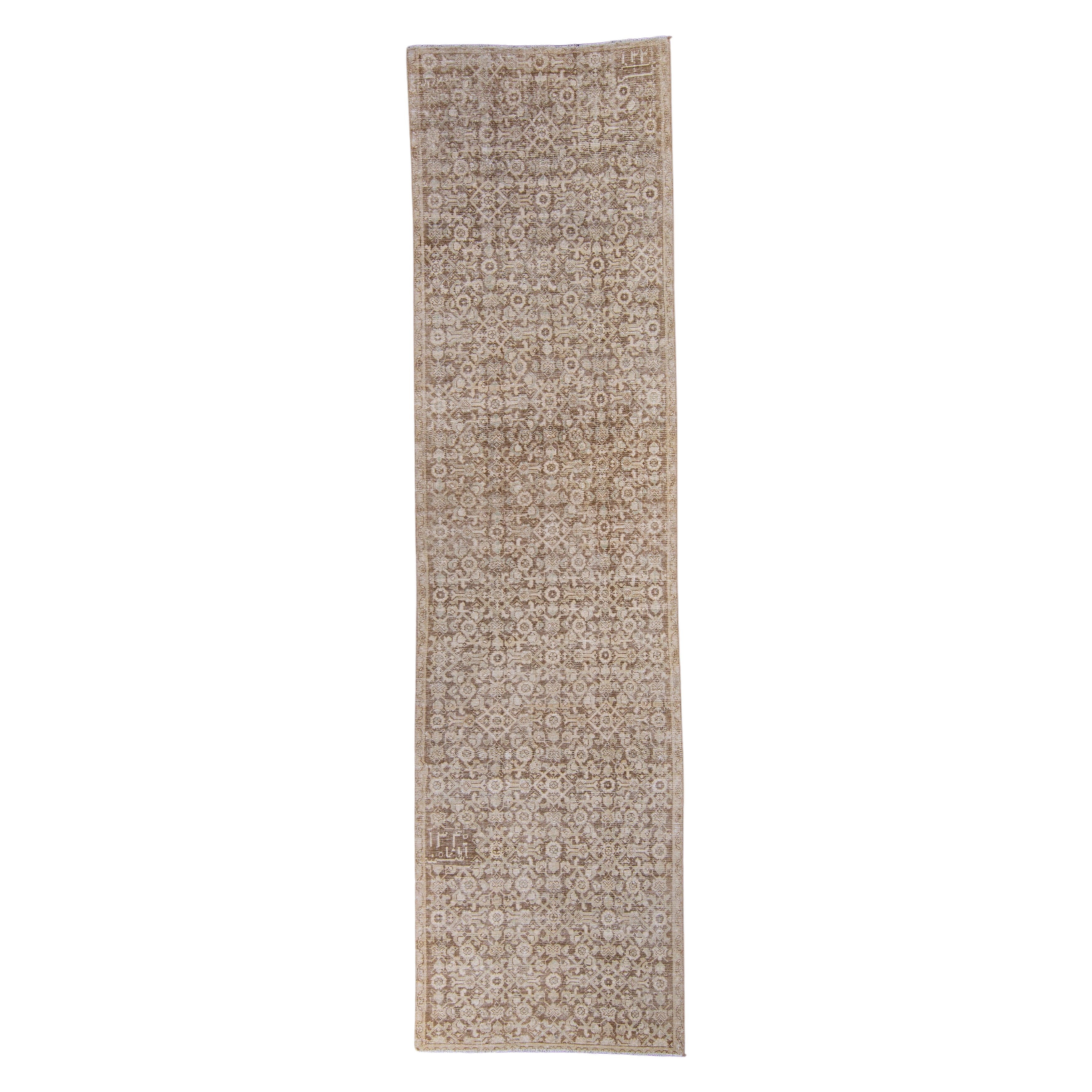 Alfombra de Anatolia Turca Vintage 3'2" x 12'1" #16910