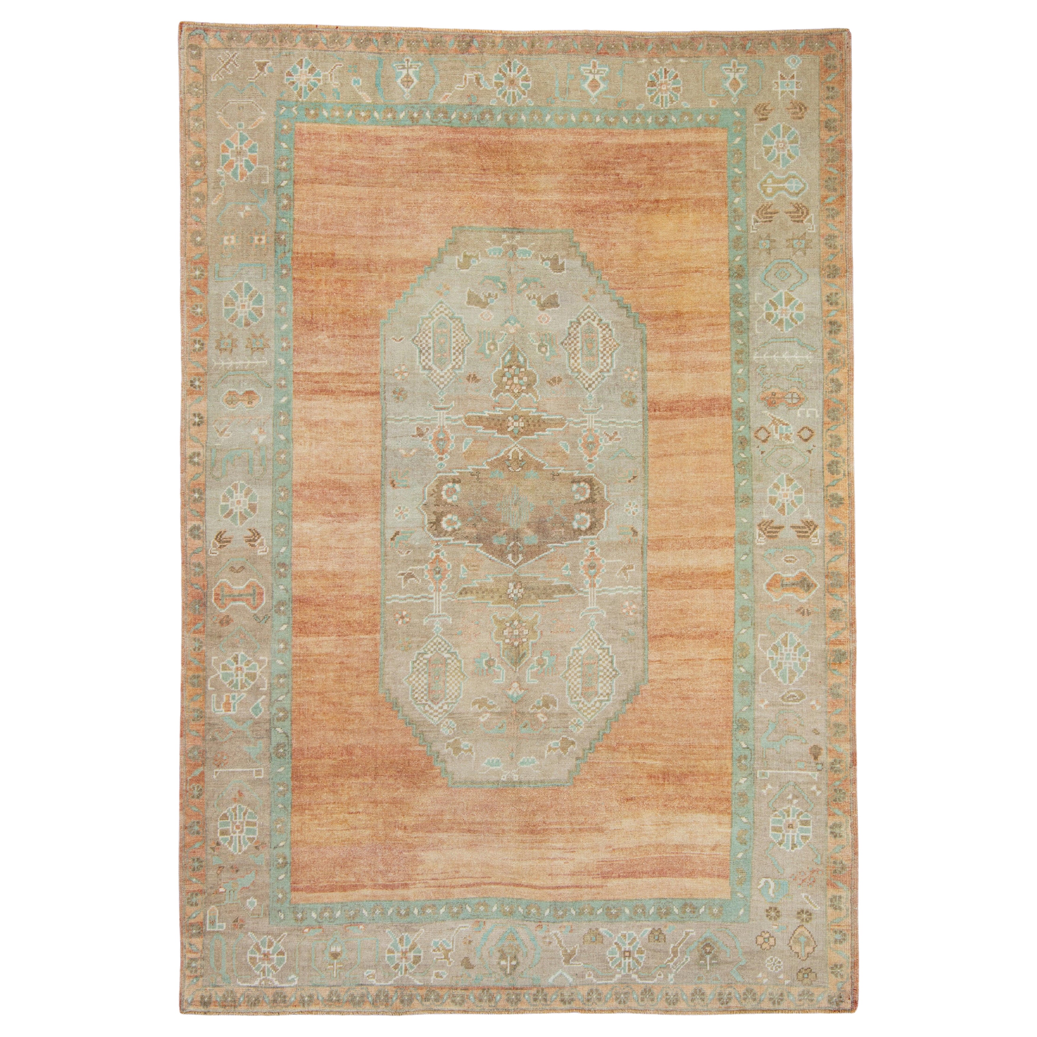 Turkish Vintage Anatolian Rug 5'11" x 8'7" #7031