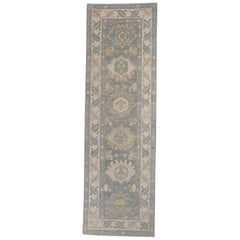 Turkish Oushak Runner Rug 2'10" x 9'1" #16641