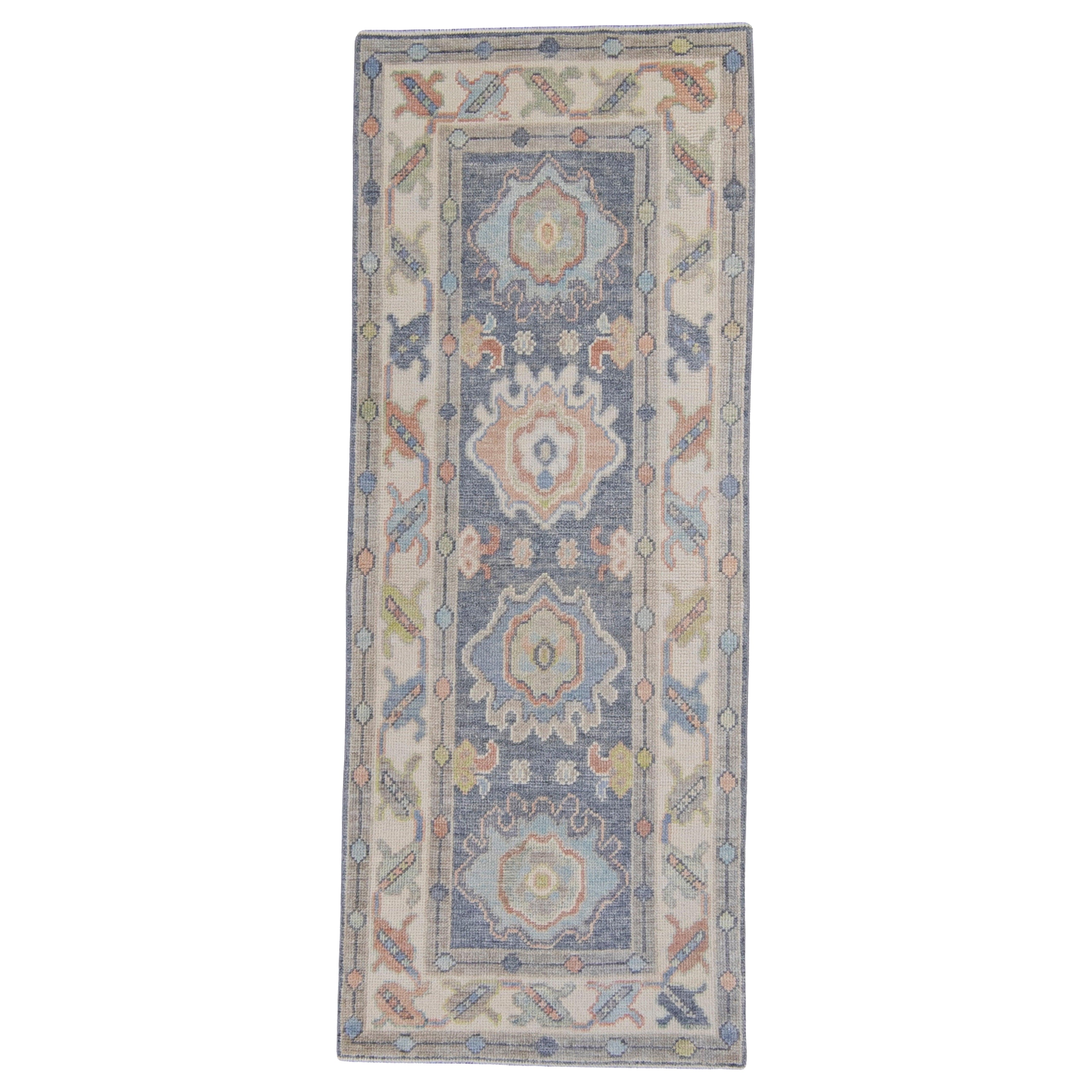 Türkischer Oushak-Teppich 2'5" x 6'3" #16638