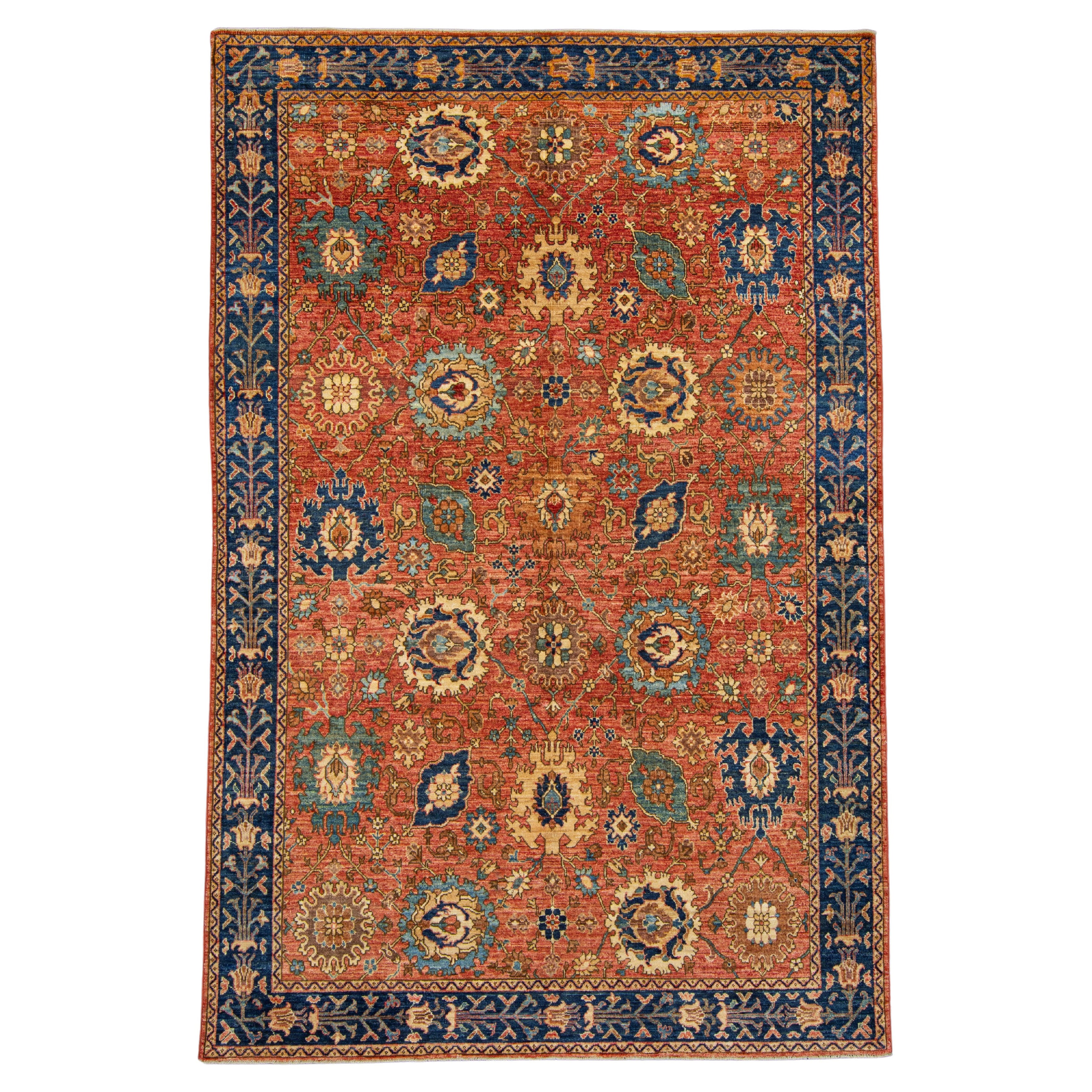 Oriental Hand Knotted Rug 6' x 9'2" #9007