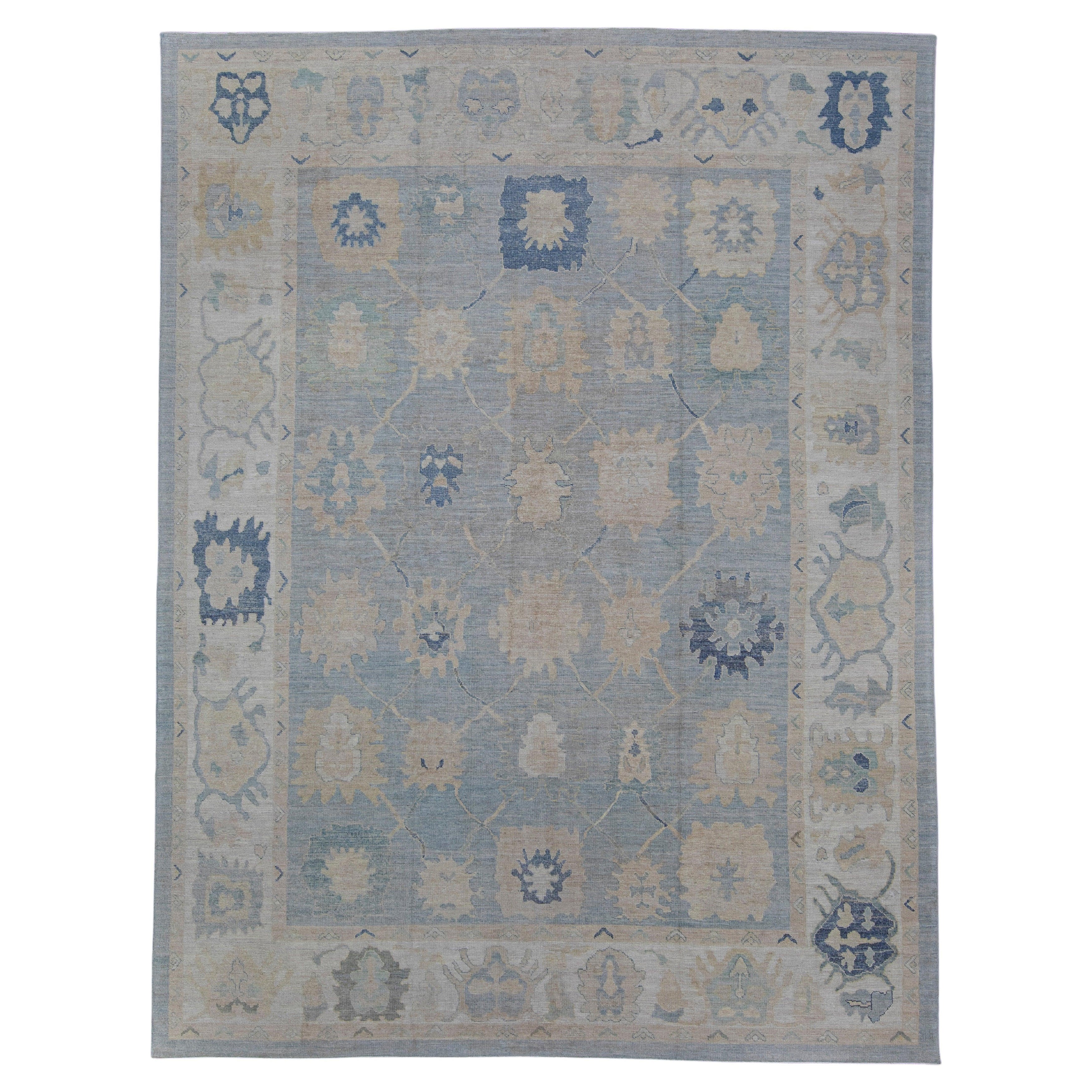 Alfombra turca Oushak 12'10" x 17' #16565