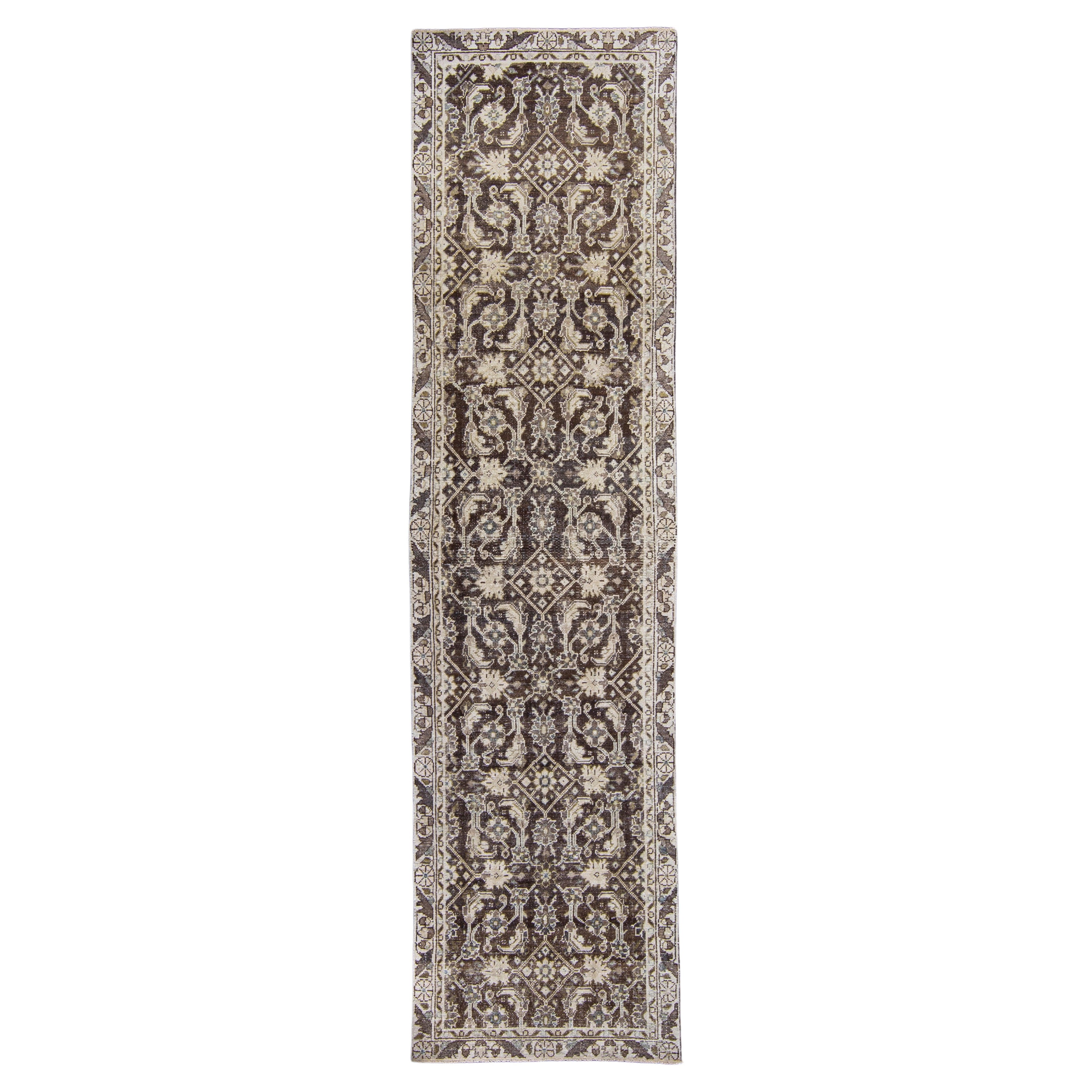 Turkish Vintage Anatolian Runner Rug 2'10" x 10'8" #16911