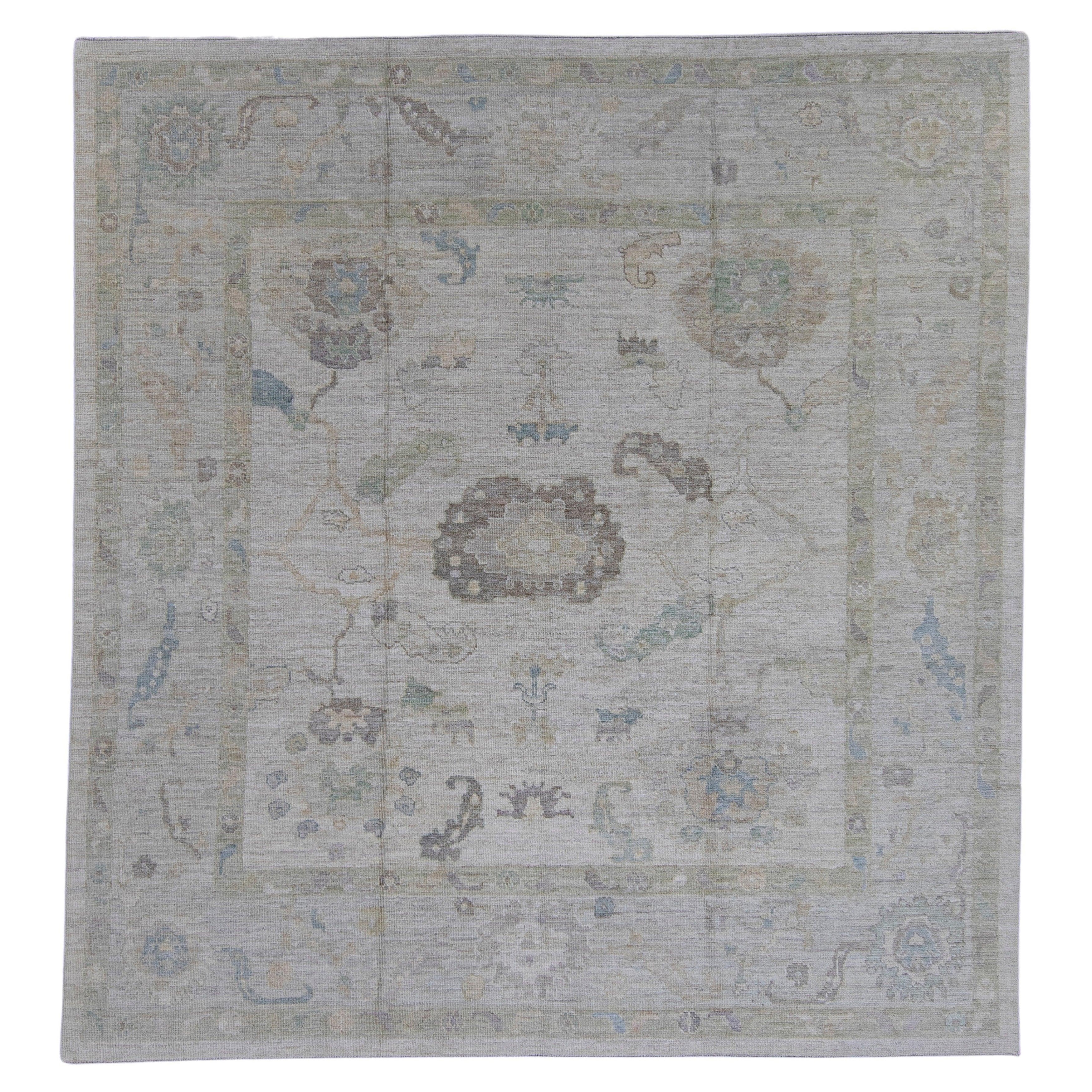 Square Turkish Oushak Rug 10'1" x 10'8" #16480