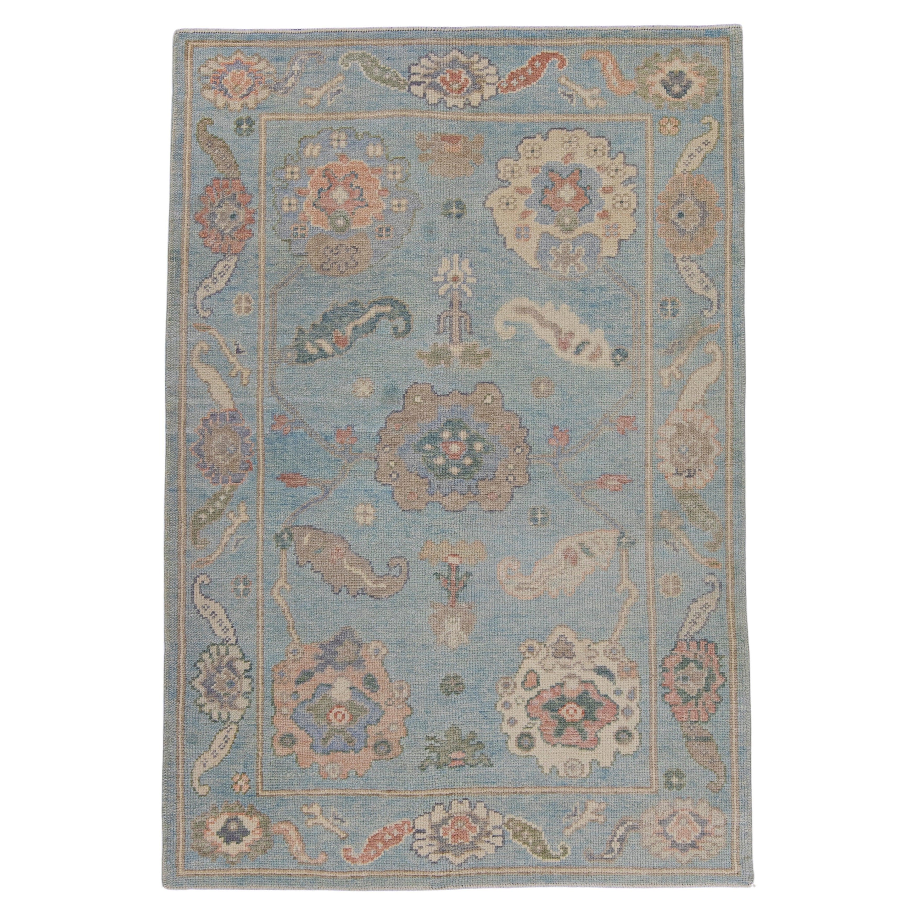 Tappeto Oushak turco 3'10" x 5'8" #16649