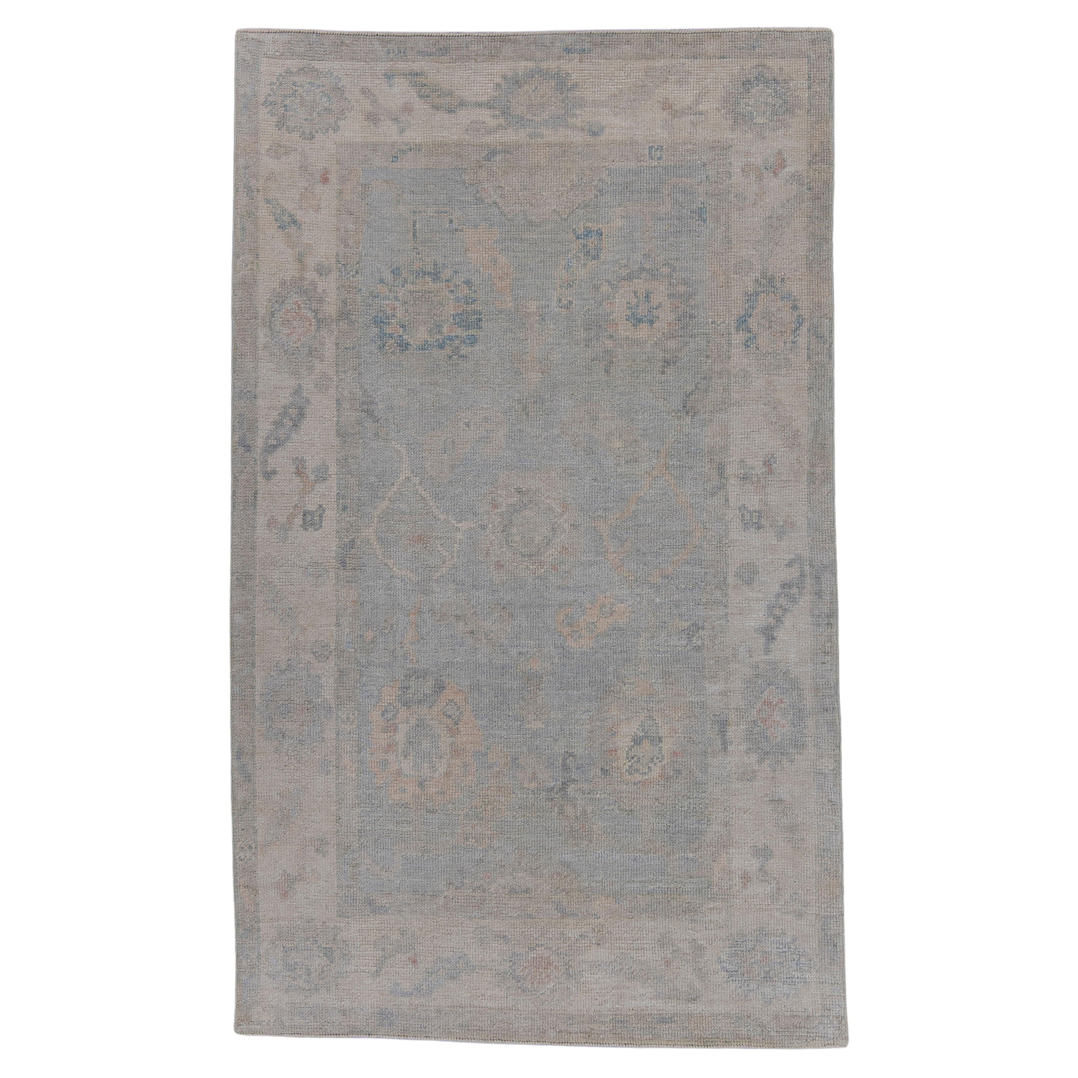 Türkischer Oushak-Teppich 3'10" x 6'4" #16624