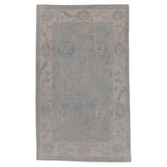 Alfombra turca Oushak 3'10" x 6'4" #16624