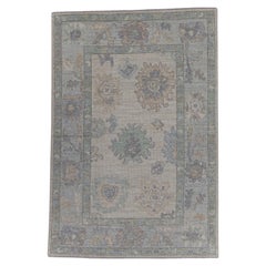 Alfombra turca Oushak 4' x 5'10" #16486