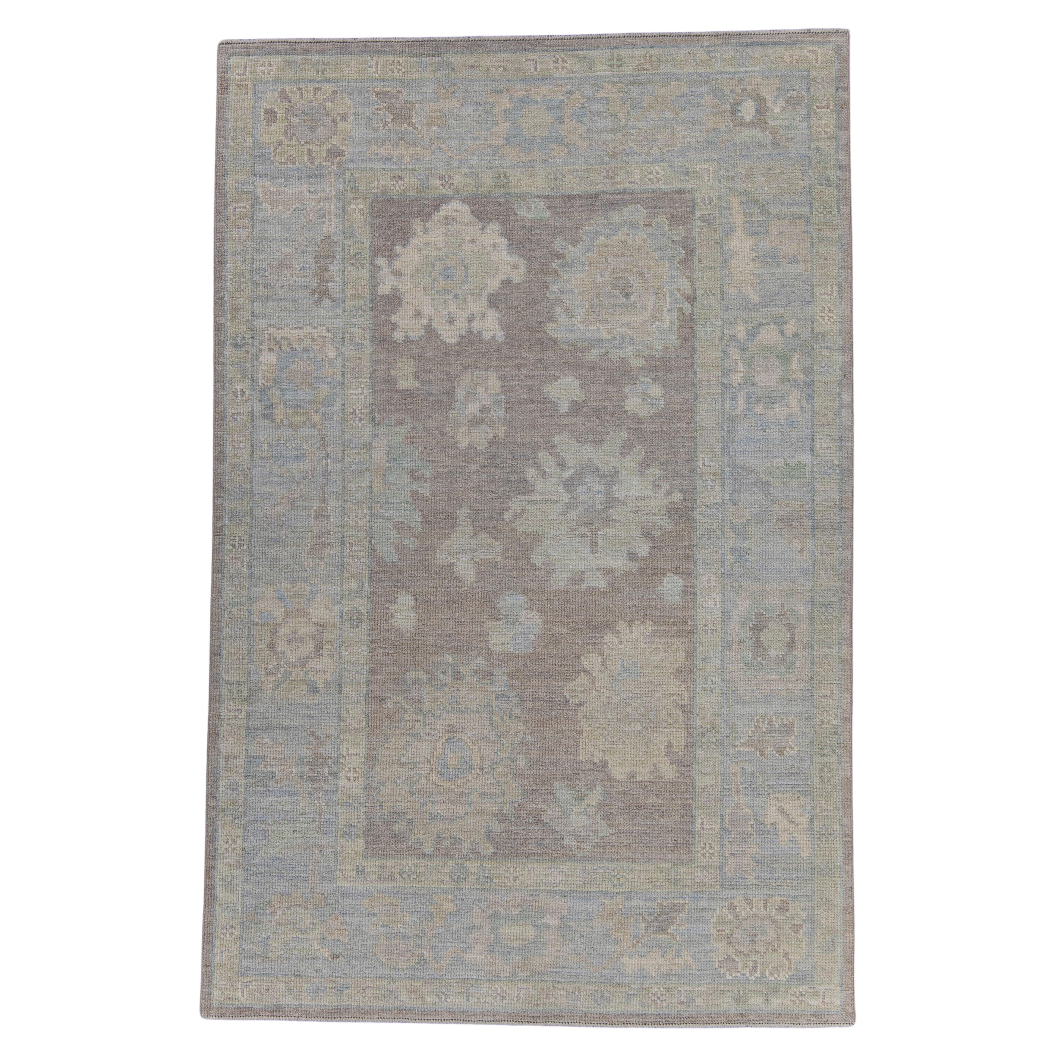 Turkish Oushak Rug 4'2" x 6'3" #16455