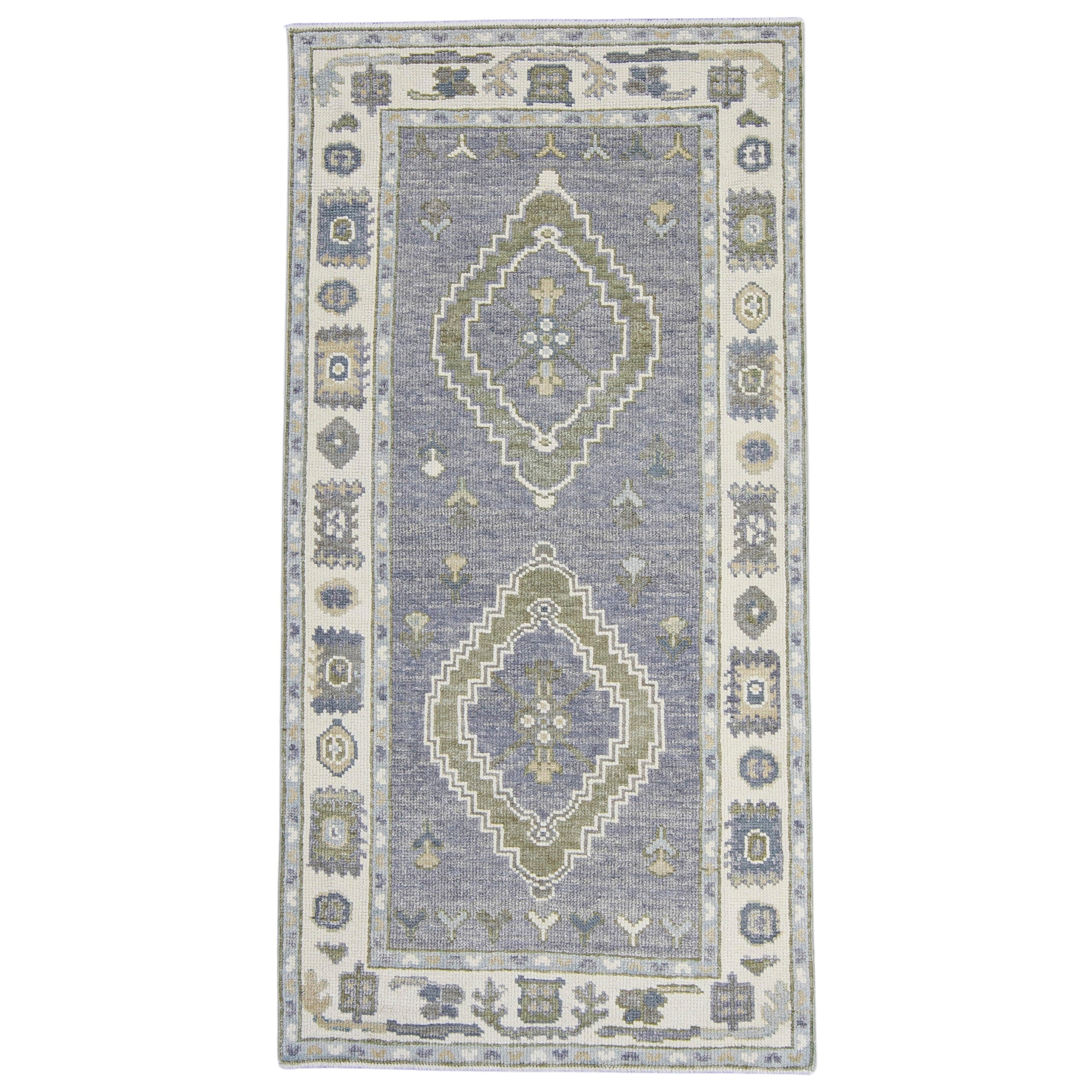 Orientalischer handgefertigter Oushak-Teppich 3' x 5'10" #16661