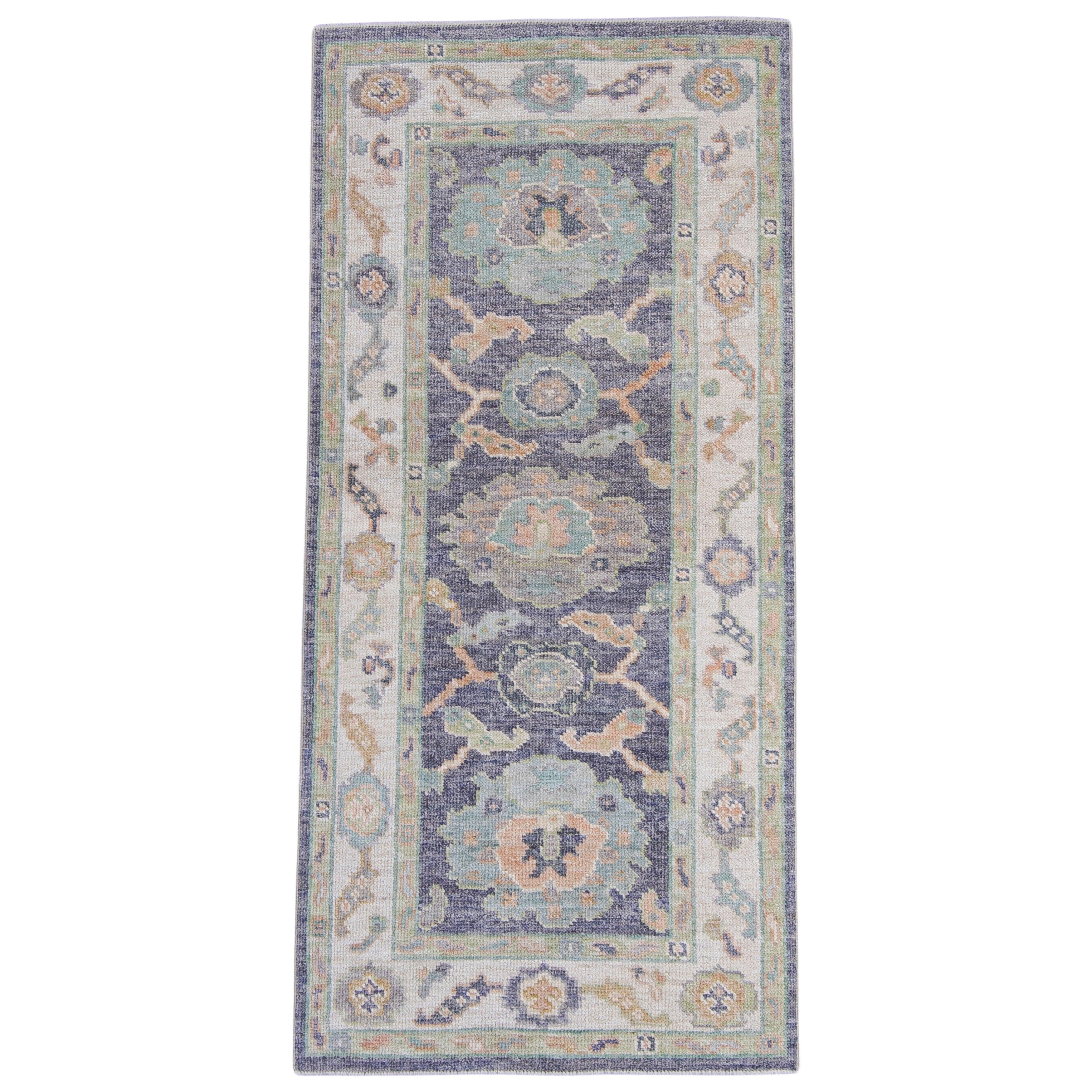 Alfombra turca Oushak 2'9" x 5'9" #16423