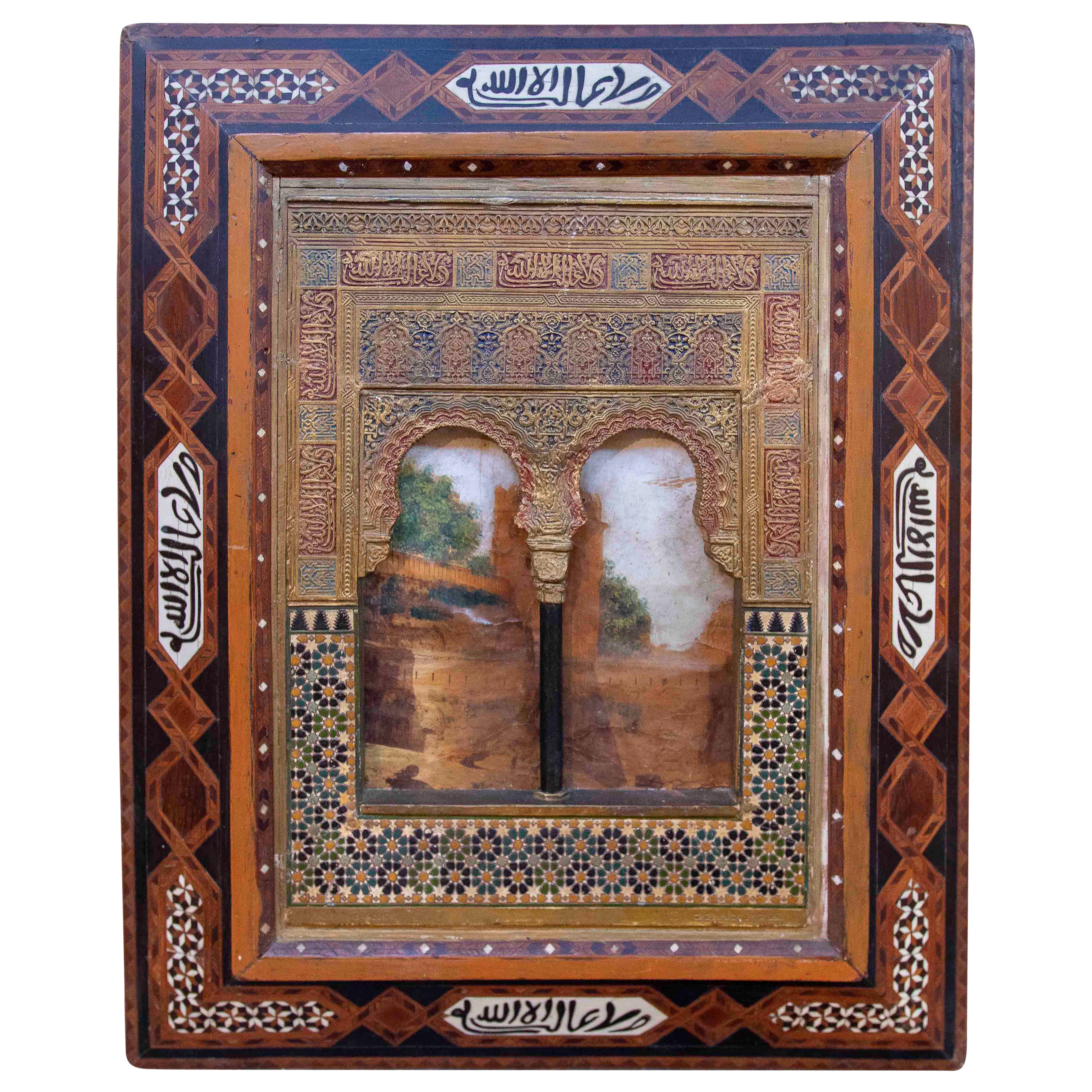 1950s Hand Made Architectural Model of the Alhambra