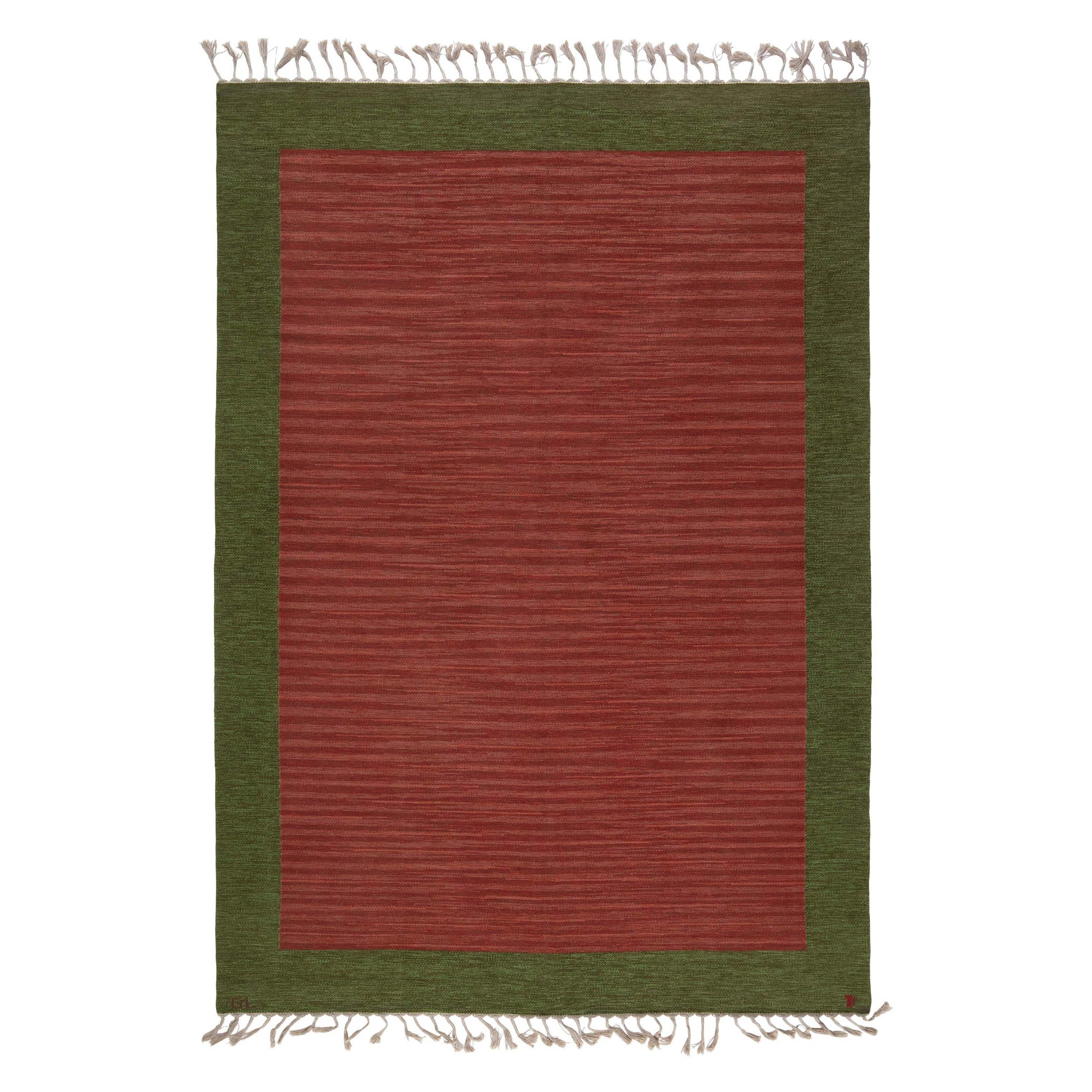 Alfombra sueca de tejido plano Doris Leslie Blau de mediados de siglo, por Erik Lundberg