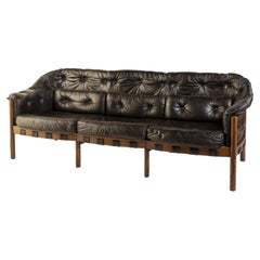 Leather Suite of Seating Furniture by Arne Norell, Sweden circa 1960