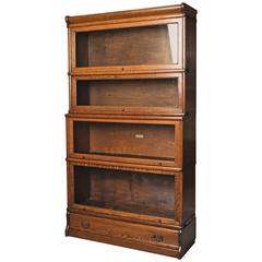 Early 20th Century English Oak Globe Wernicke Bookcase 8