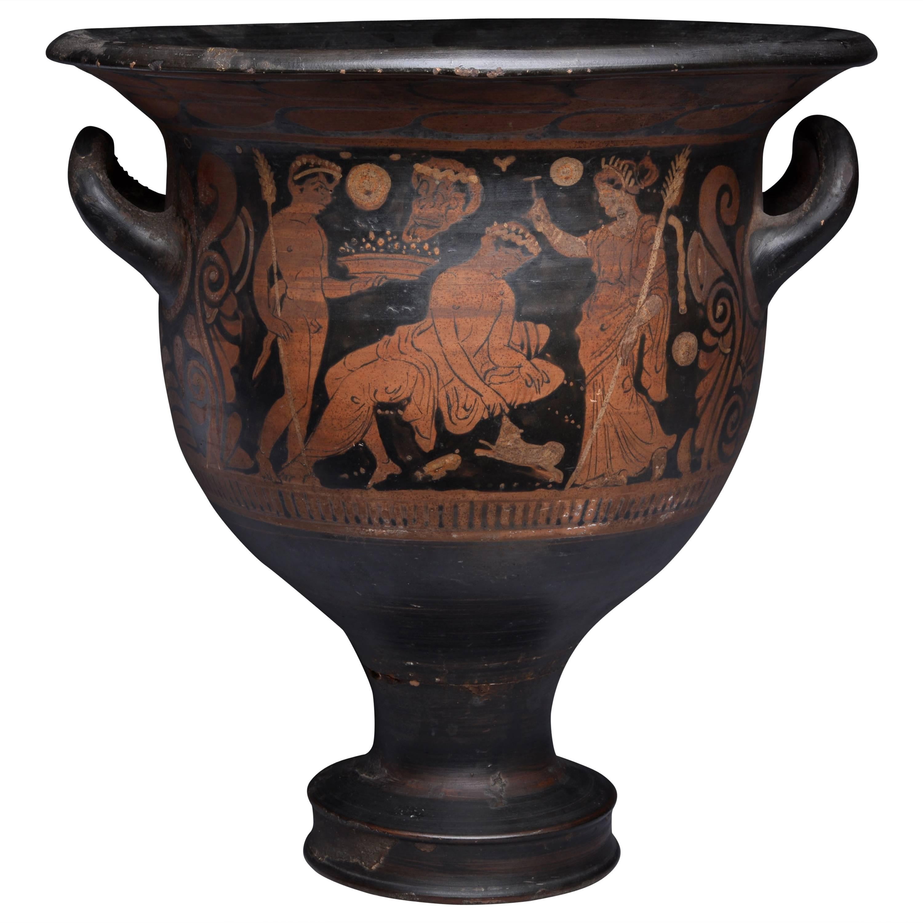 Large Ancient Greek Wine Vessel or Vase, 320 BC