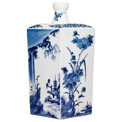 Antique 17th Century, Arita, Japan, Square Bottle