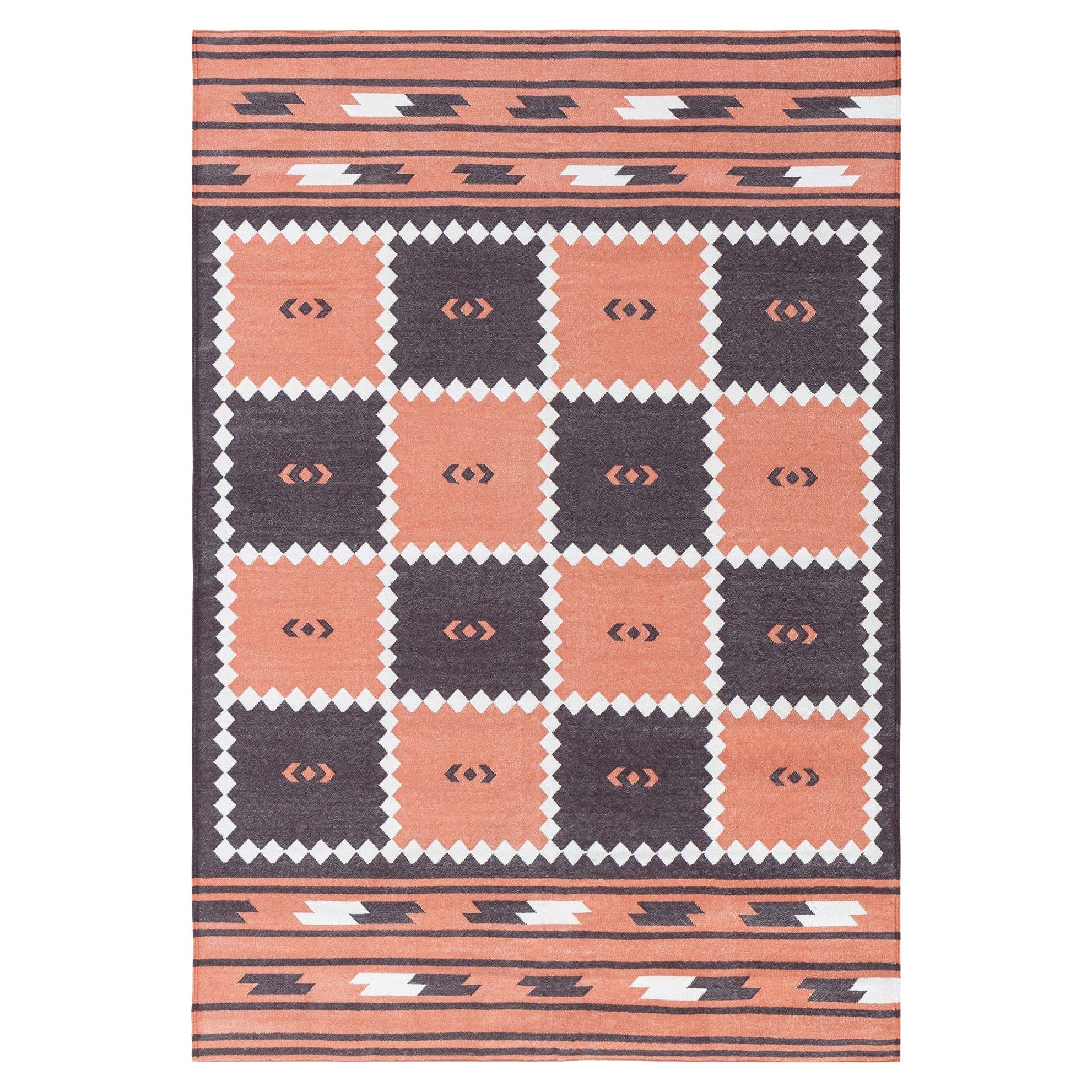 Tapis Dhurrie indien moderne de Doris Leslie Blau