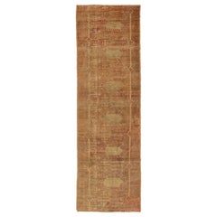 2 x 6 Alfombra Turca Vintage de Lana Oxidada de Anatolia hecha a mano