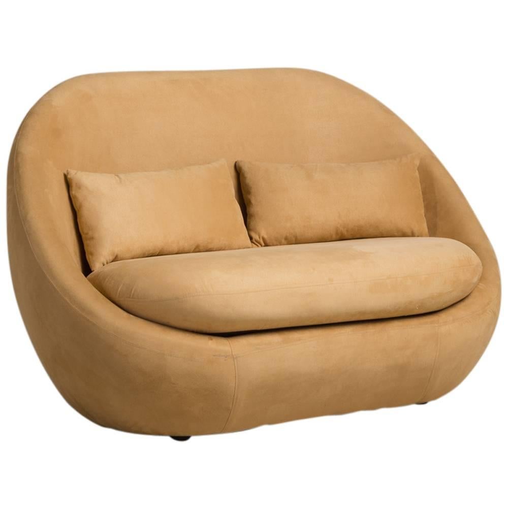 Two-Seat High Back Lovechair Sofa For Sale