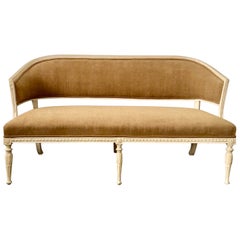 19th Century Swedish Barrel Back Sofa