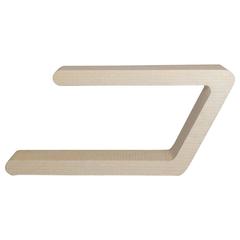 Tessellated Bone Veneered Cantilevered Console Table, 1970s