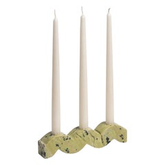 Candelabro ondulado de piedras preciosas - Serpentina
