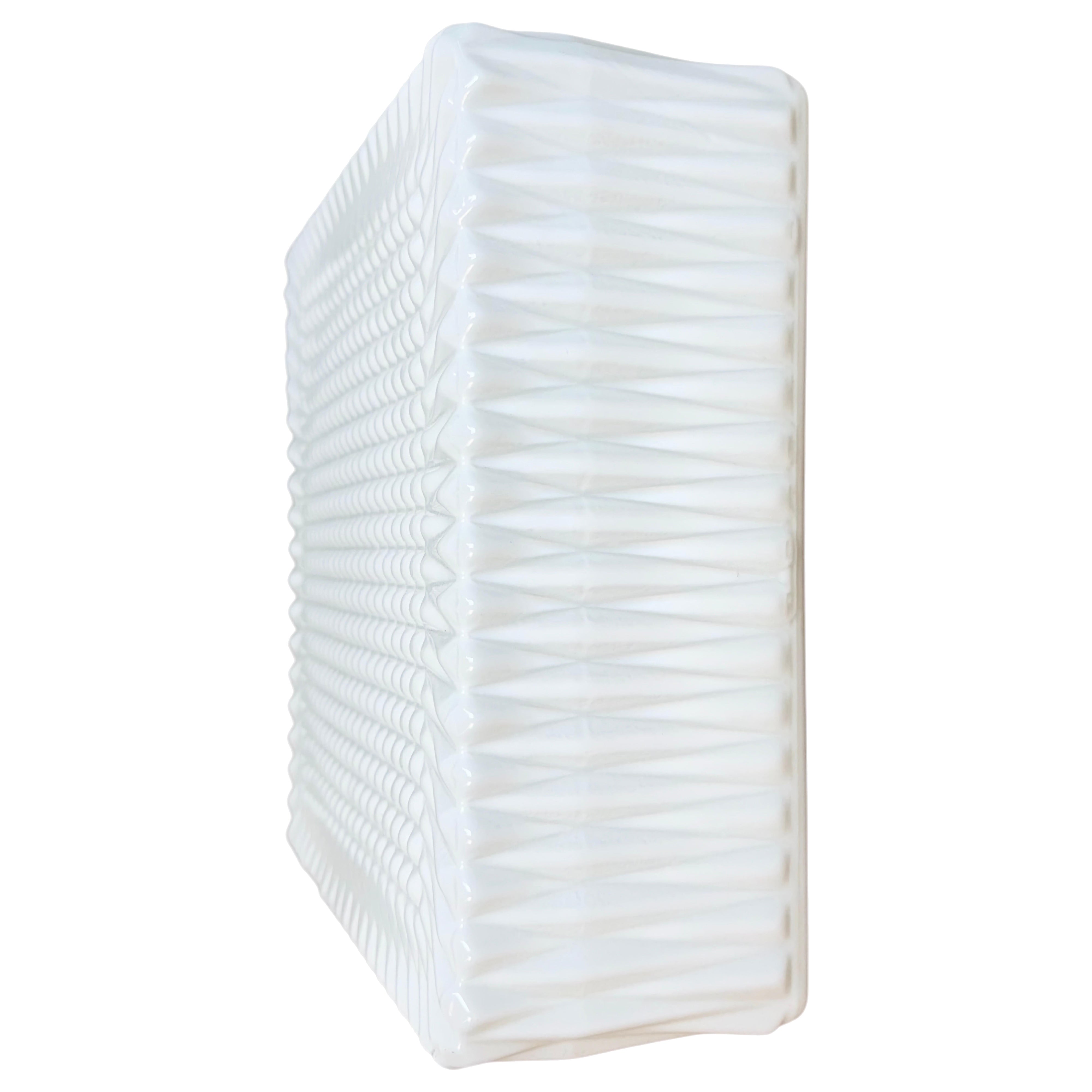 Vintage Wall Or Ceiling Light with Milk Glass, 1970s