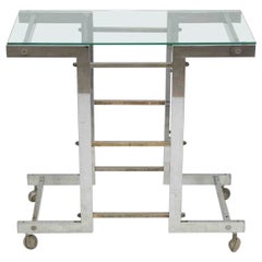 Vintage Serving Cart in the Style of Romeo Rega, Italy, 1970s