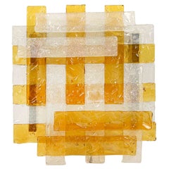 Lámpara de pared vintage de cristal de Murano de Poliarte, italia años 60