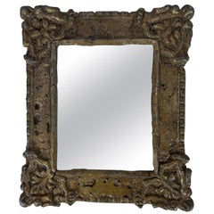 Antique Mirror en plomb doré français 19ème siècle