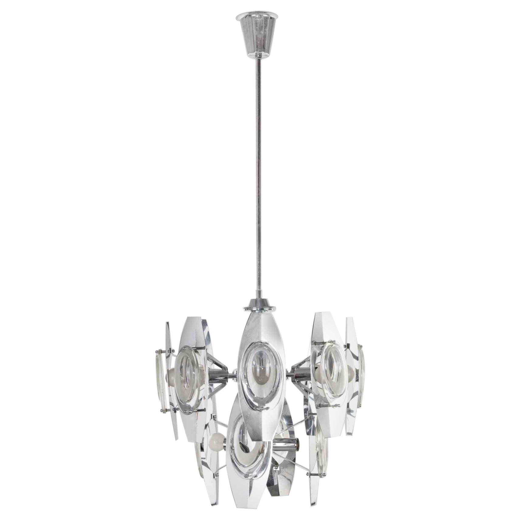 Chandelier Lamp for Stilkronen by Oscar Torlasco, 1960s
