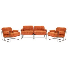 Set of 4 Lounge Chairs Tucroma Series by Guido Faleschini, 1970