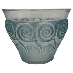 A R.Lalique Rennes Art Déco Glass Vase