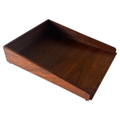 Jens Risom Walnut Letter Tray