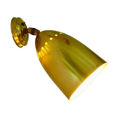 Iluminación de pared de latón Stilnovo regulable 4 unidades, Italia 1950