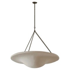French Mid-Century Style Plaster Chandelier /Pendant, style of Jean-Michel Frank