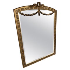 Large early 20th century gilded over mantle , Art Deco