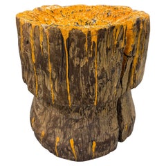 Large Vintage Wooden Mortar, Planter, Tree or Root Base