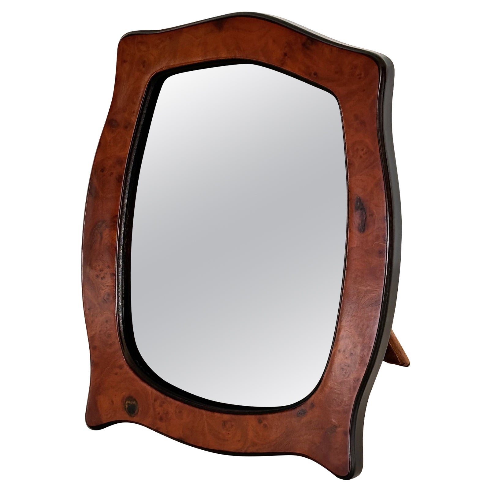 Italian Antique Burl Wood Picture Frame