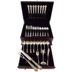 Wild Rose by International Sterling Silver Flatware Service Eight Set 45 Pieces
