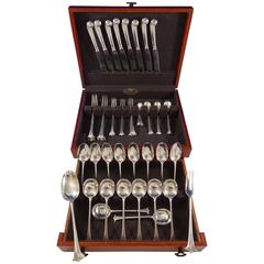 Onslow by James Robinson Ensemble de couverts en argent sterling Dîner 8 Service 58 Pcs