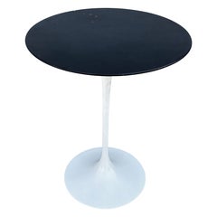 Used Saarinen for Knoll 16” Tulip Table in Black Nero Marquina Satin