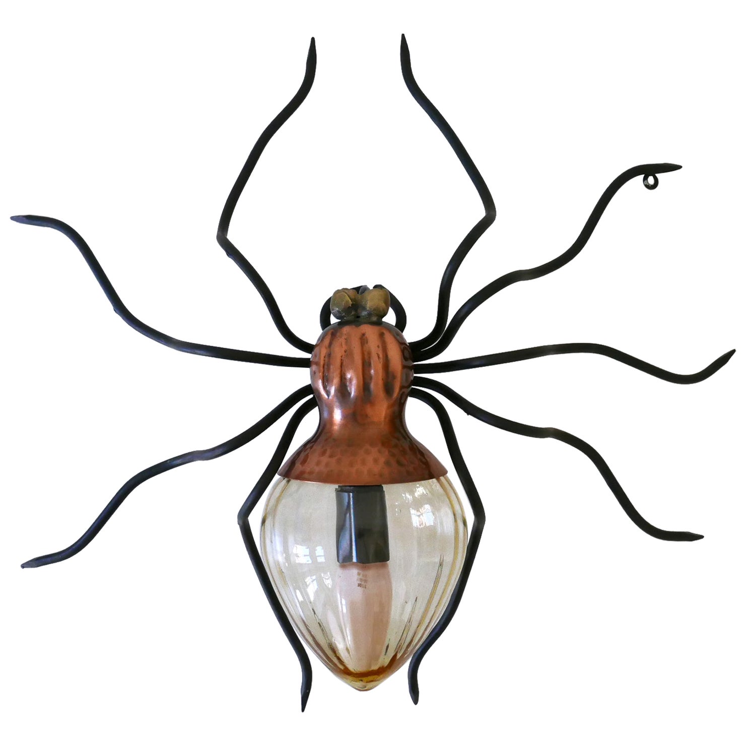 Erstaunliche Mid-Century-Modern-Spinnen-Wandleuchte oder Wandleuchte von Rossini, Italien 1960er Jahre