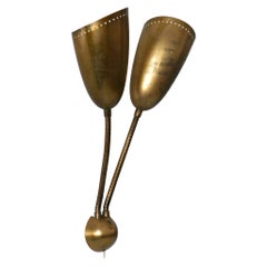 Rare Mid Century Modern Wall Lamp or Sconce by Günter Trieschmann Germany 1950s
