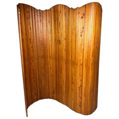 Pine Wood Room Divider by S.N.S.A. , France 1930s.