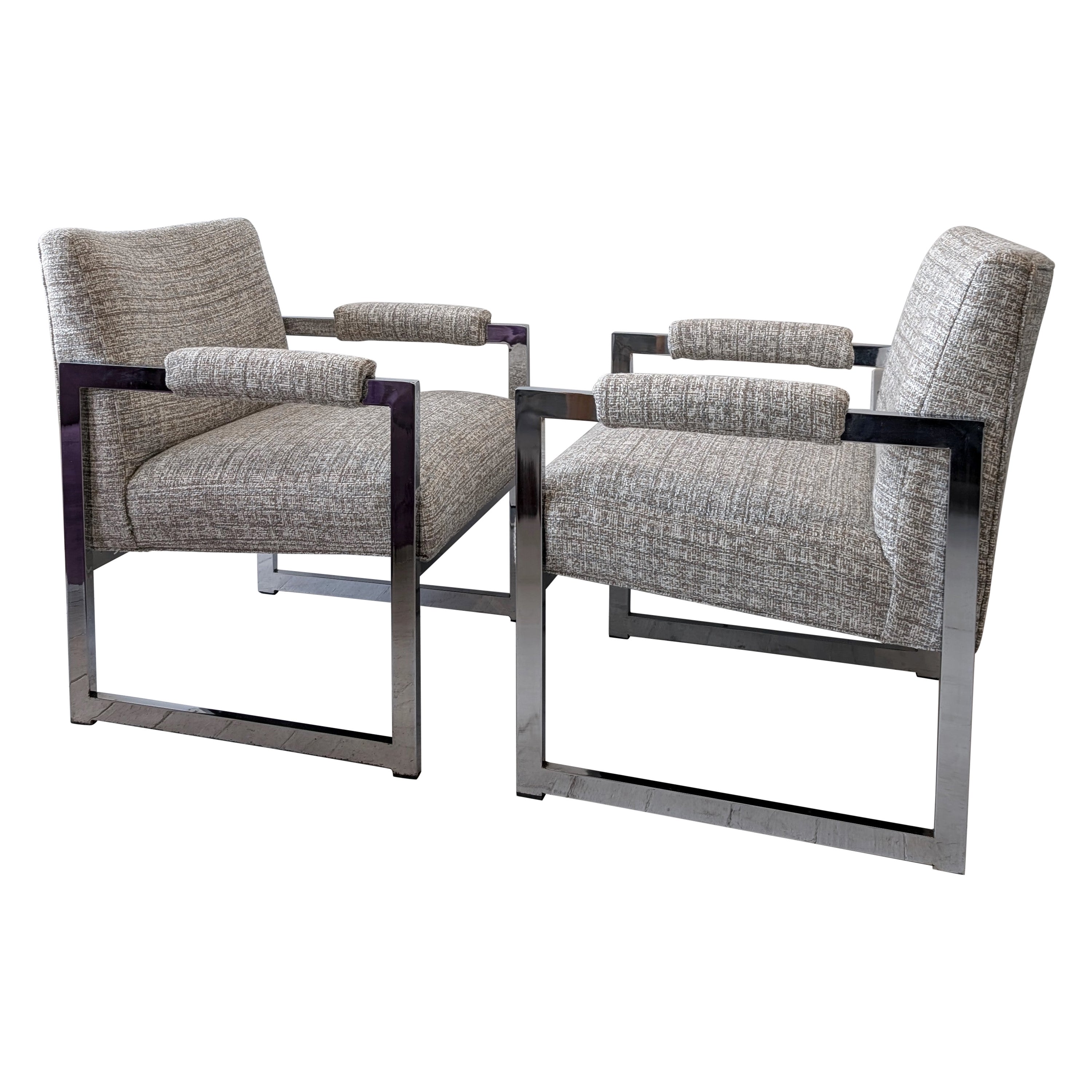 Pair vintage midcentury armchairs by Adrian Pearsall Comfort Designs, USA 1970s