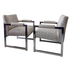Pair vintage midcentury armchairs by Adrian Pearsall Comfort Designs, USA 1970s