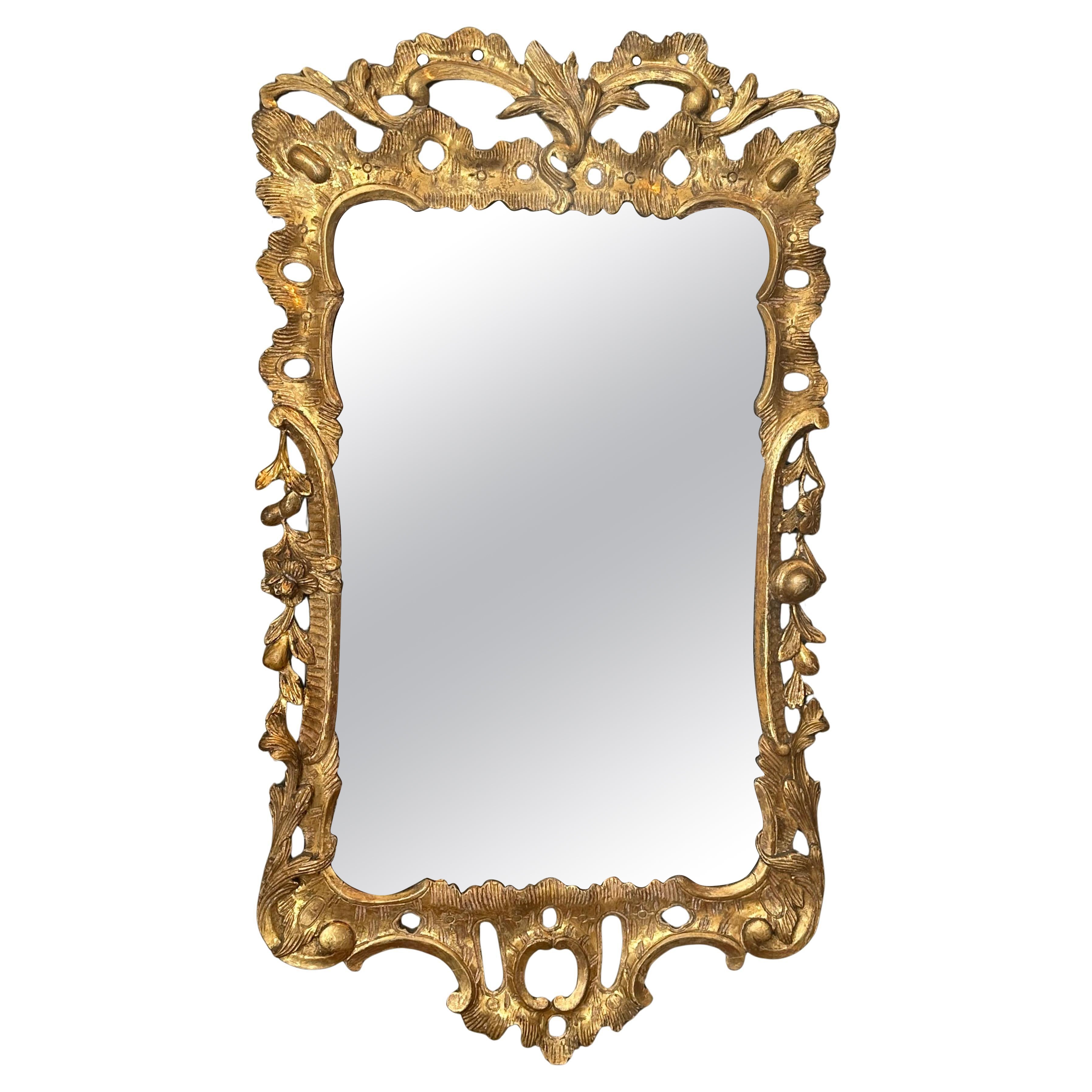 Early 18th Century Irish George II Giltwood Mirror